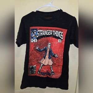 Netflix Stranger Things Black and Red Graphic Tee